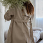 Faux Leather Trench Coat Milk